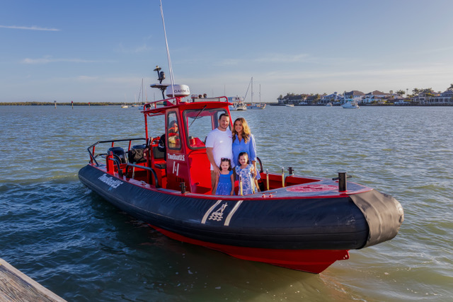 Capt. Todd & Dominique Dillman with family and TowBoatUS response vessel Photo Credit: Dominique Dillman